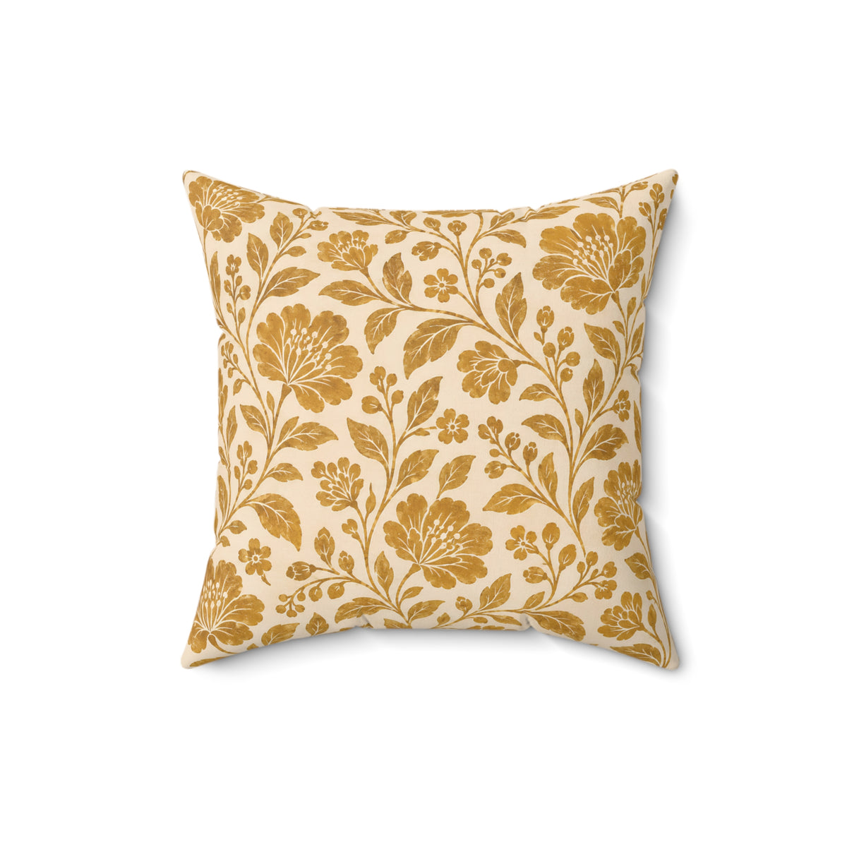 Vintage Floral Botanical Square Pillow