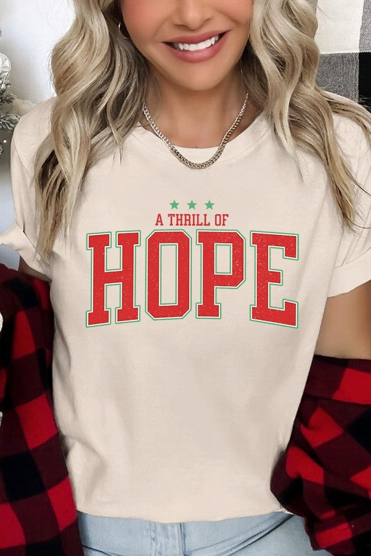 Cream A Thrill of Hope Graphic Tee