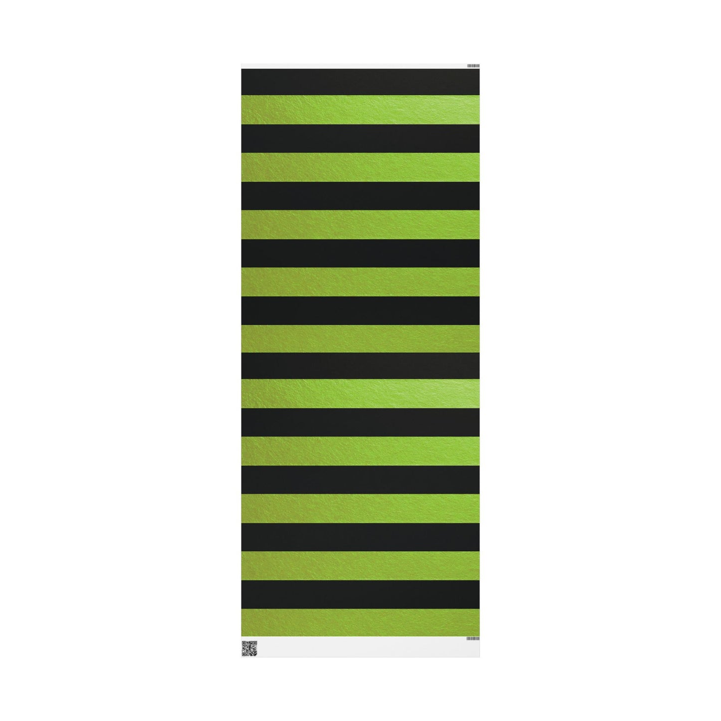 Black and Green Striped Luxury Wrapping Paper – Glossy or Matte Finish, Durable 90gsm