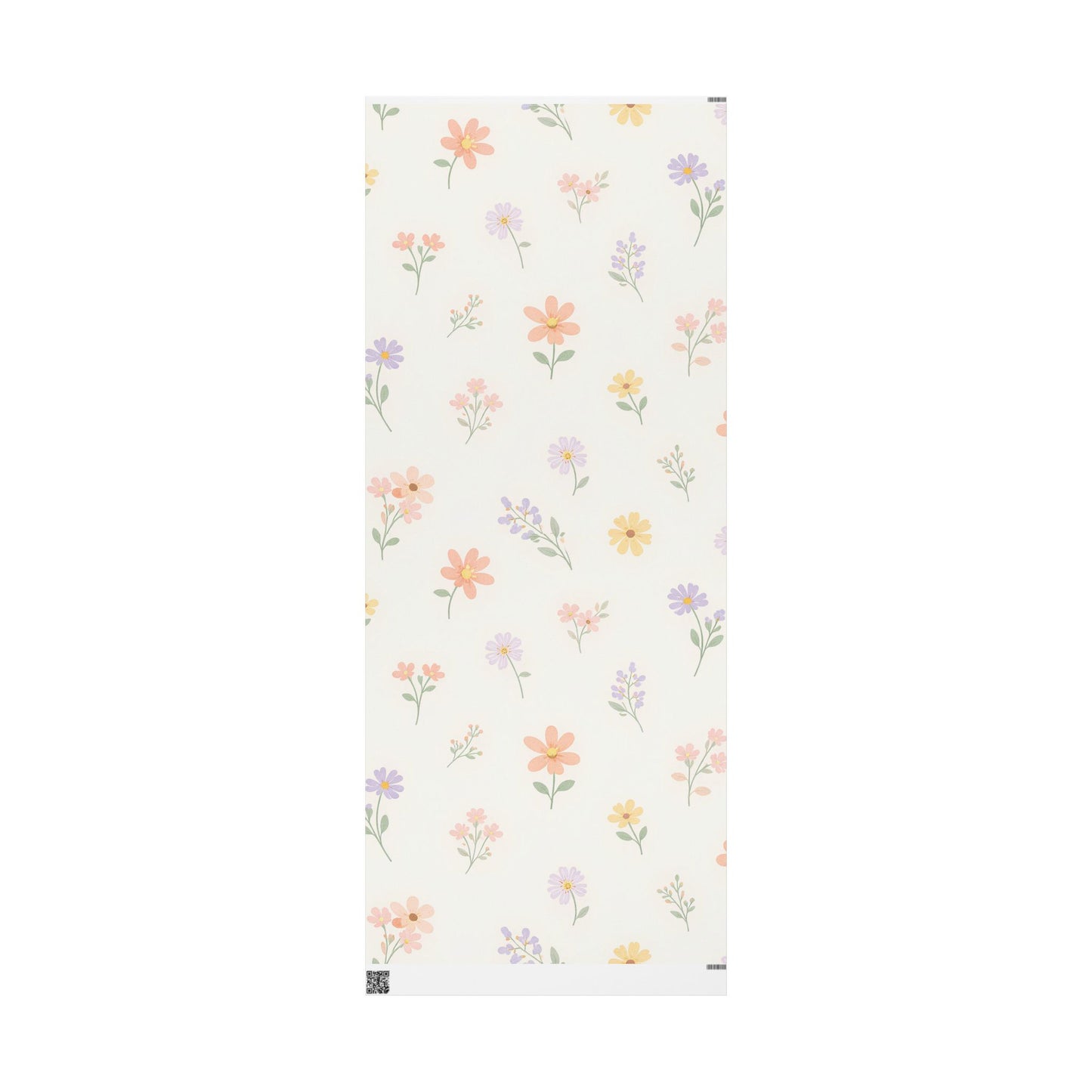 Floral Autumn Leaves Wrapping Paper Roll — Delicate Fall Gift Wrap