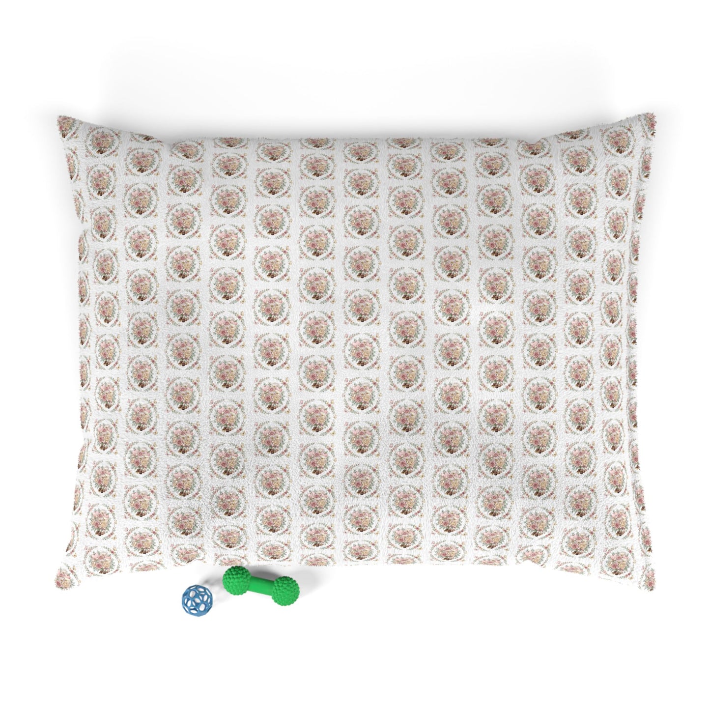 Floral Rose Wreath Pet Bed