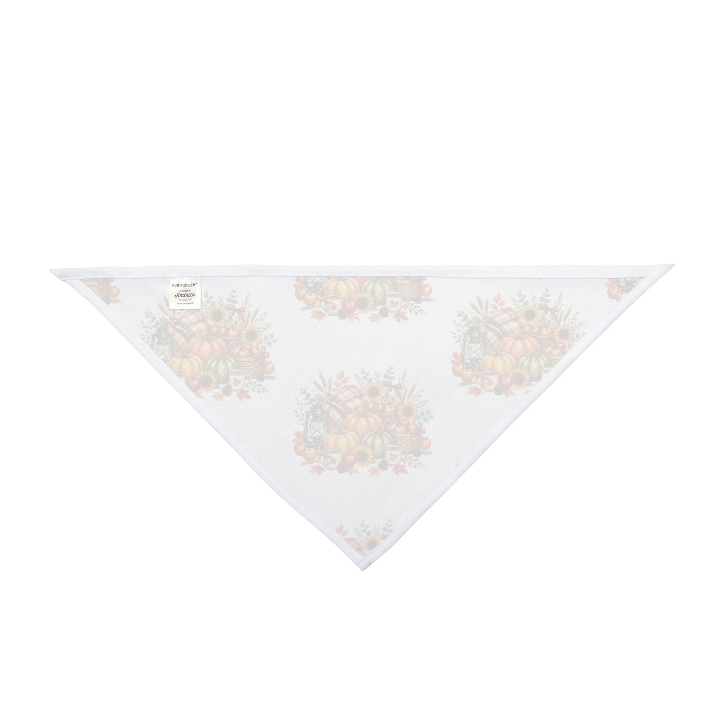 Autumn Harvest Pet Bandana — Fall Pumpkins & Sunflowers Dog Scarf