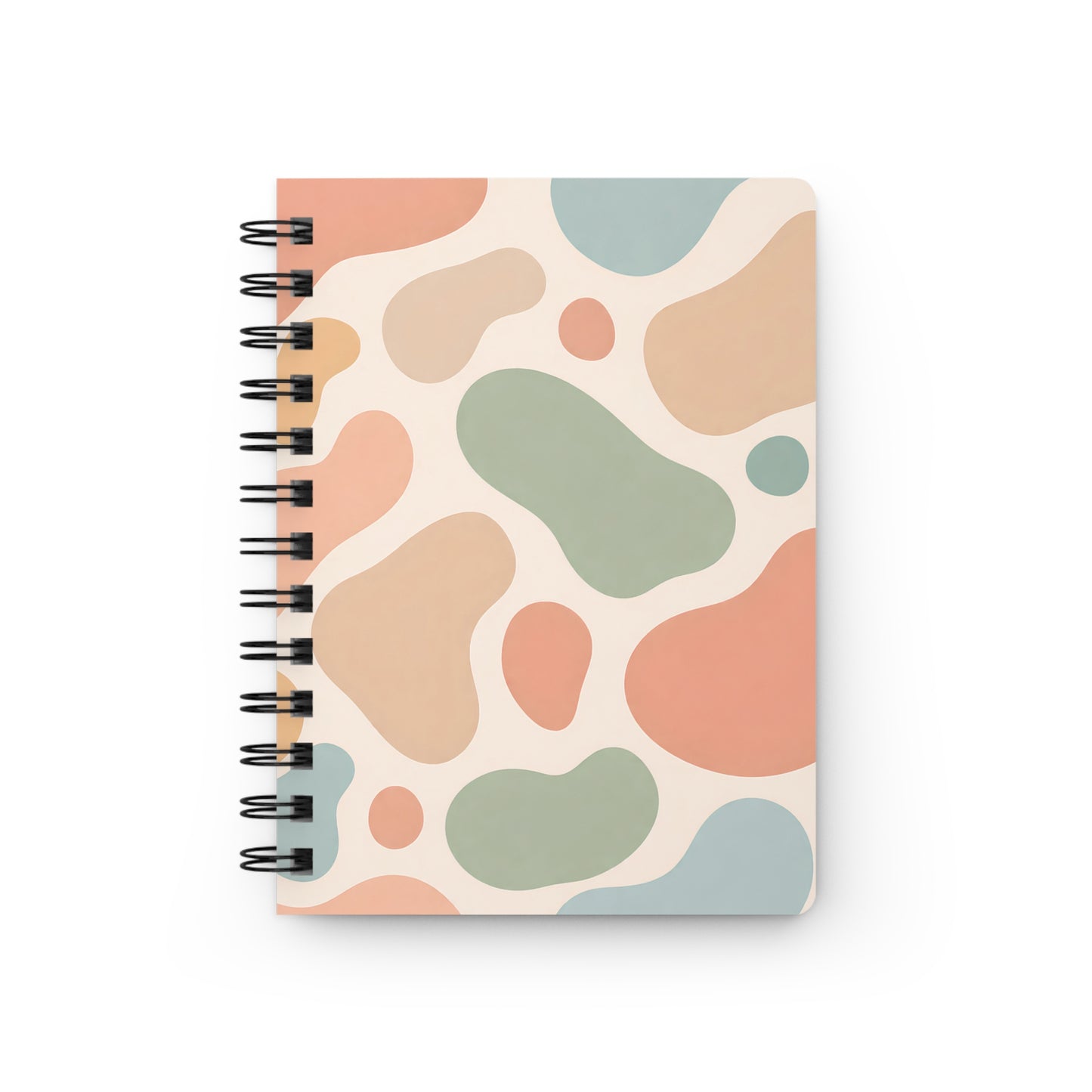 Abstract Pastel Pattern Spiral Journal