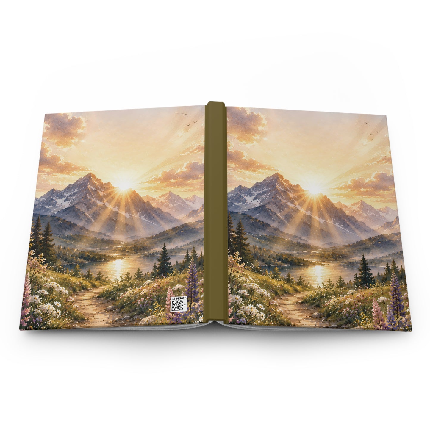 Mountain Sunrise Hardcover Journal — Scenic Nature Notebook for Hiking & Gratitude