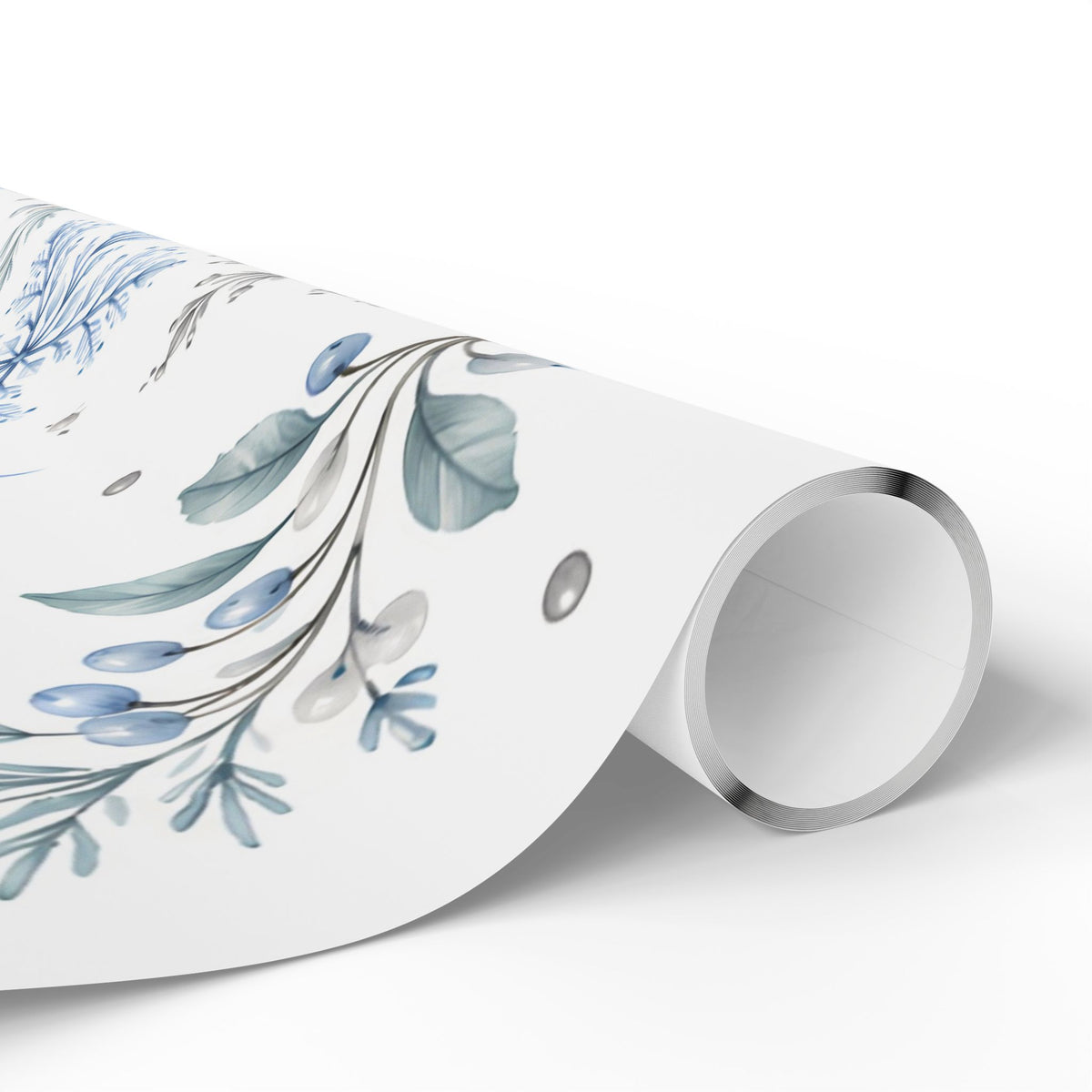 Blue Snowflake Wrapping Paper