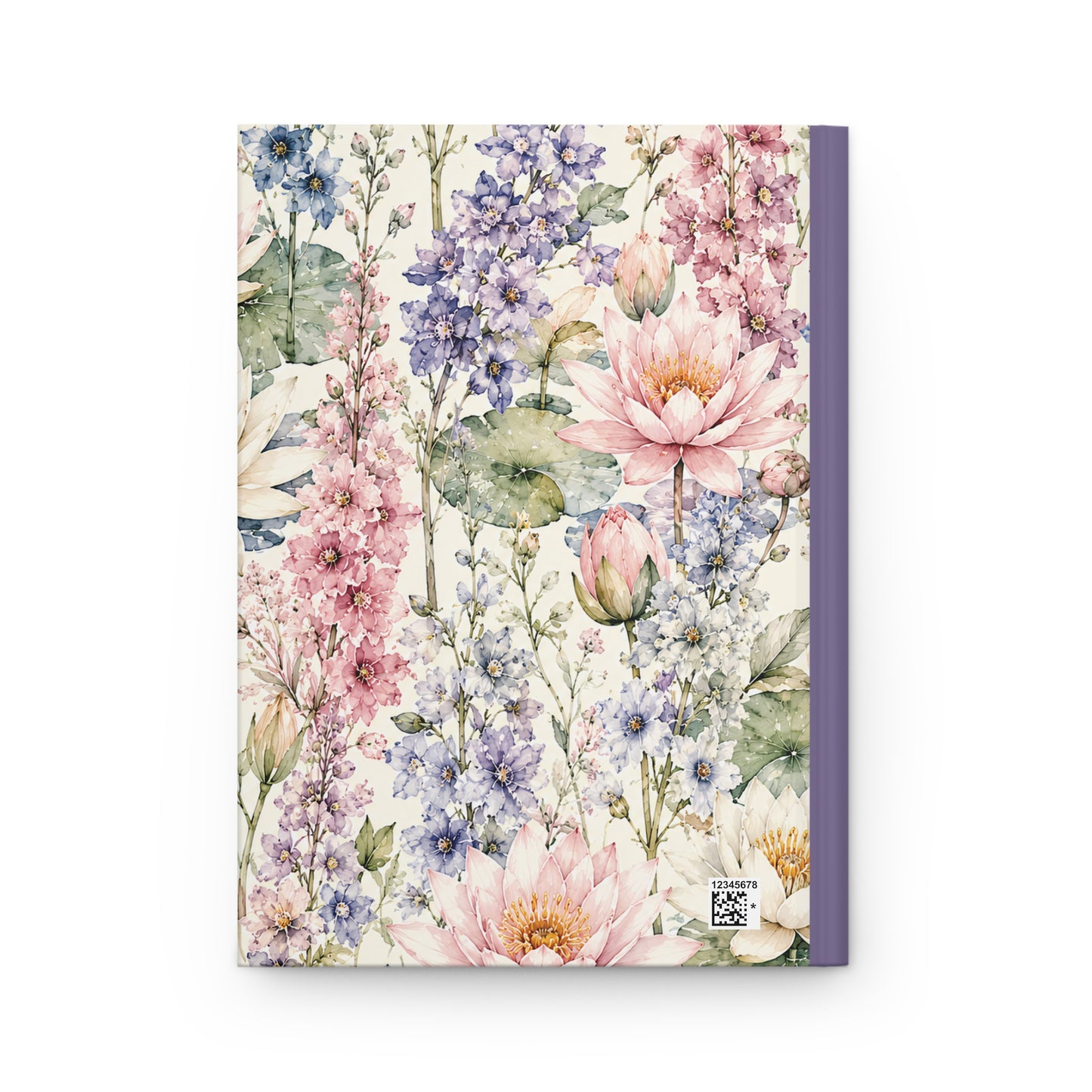 Floral Watercolor Hardcover Journal — Personalized 'Ava' Notebook for Gifts, Mother's Day & Spring