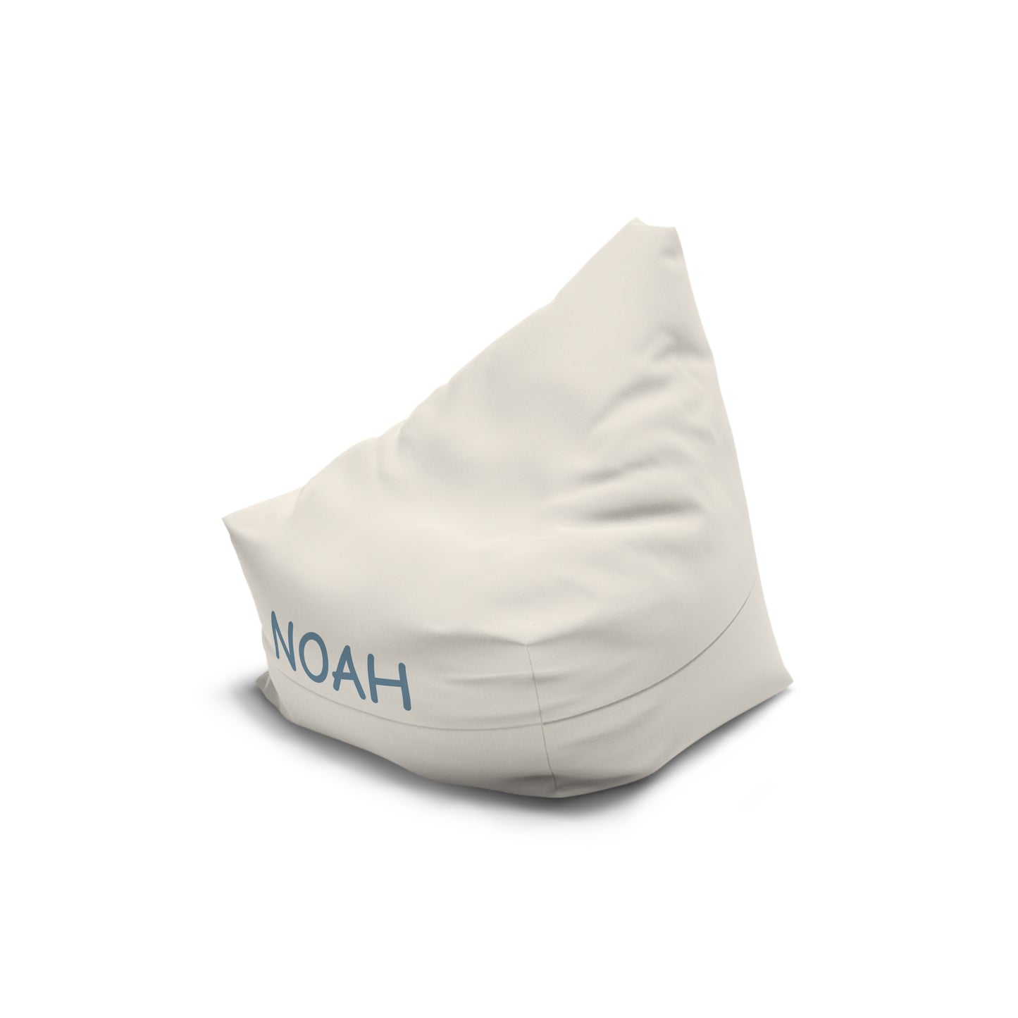 Personalized Kids Bean Bag Cover – Custom Name "NOAH" Cozy Reading & Play Chair