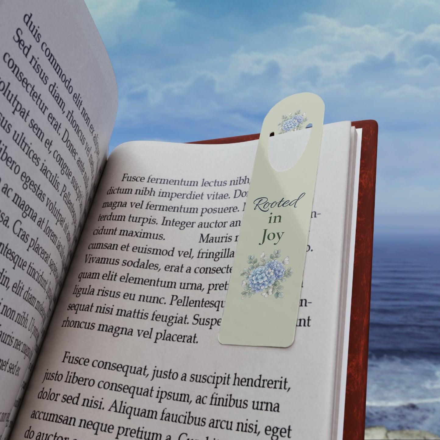 Bookmark - "Rooted in Joy" Floral Metal Bookmark