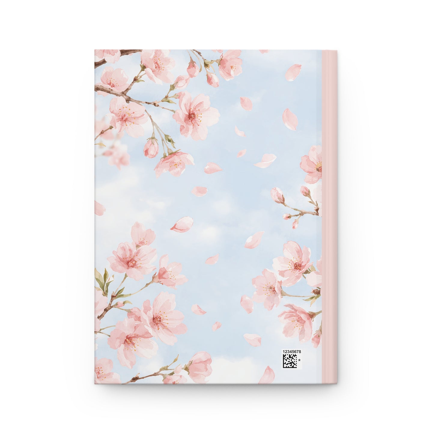 Cherry Blossom Hardcover Journal — Floral Matte Notebook for Spring Writing & Gifts
