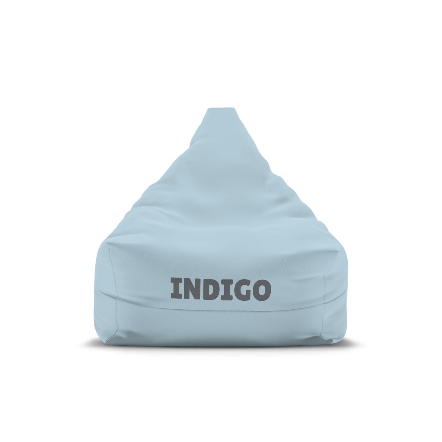 Personalized "Indigo" Bean Bag Chair Cover – Soft Powder Blue Indoor Lounge Cover