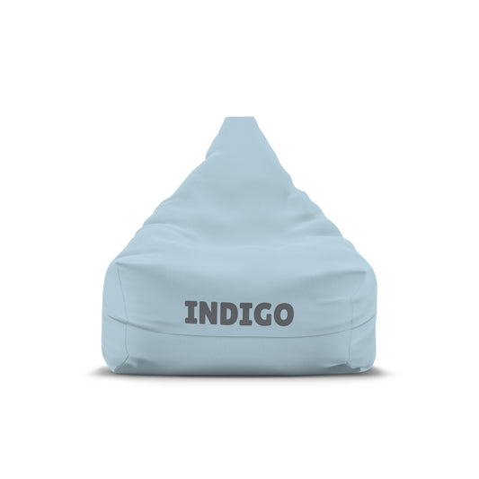 Personalized "Indigo" Bean Bag Chair Cover – Soft Powder Blue Indoor Lounge Cover