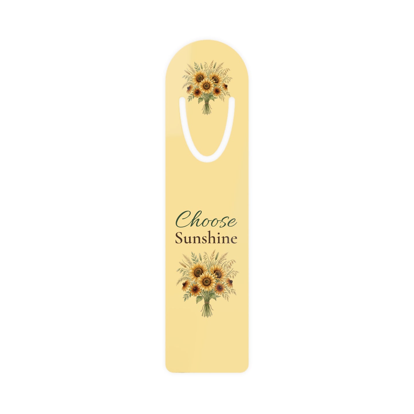 Sunflower 'Choose Sunshine' Bookmark