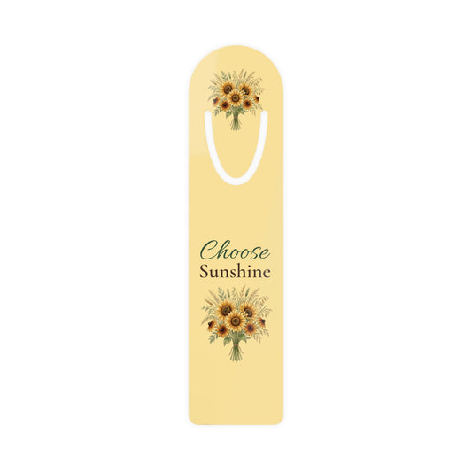 Sunflower 'Choose Sunshine' Bookmark