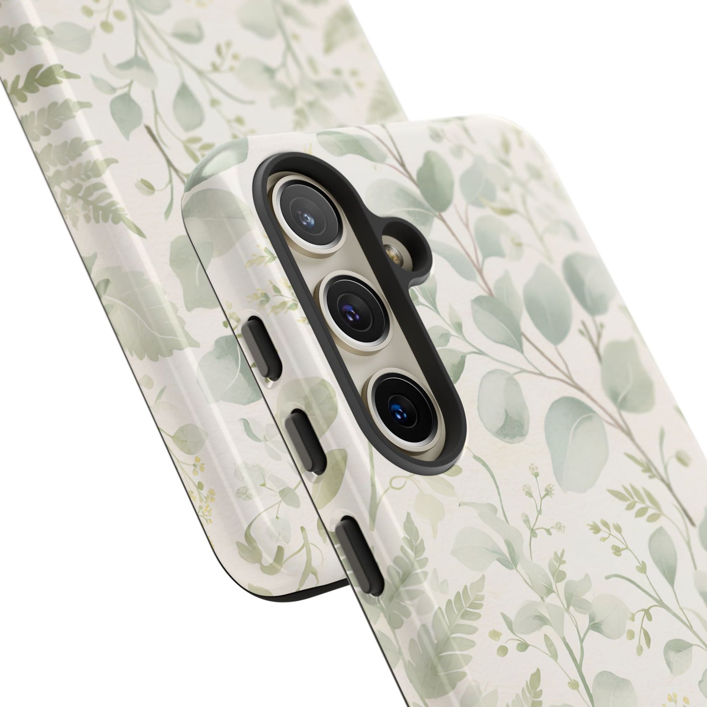 Floral Fern Tough Phone Case — Soft Green Botanical iPhone Cover