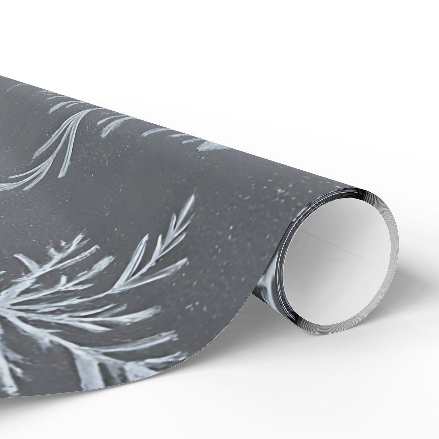 Gray Snowflake Wrapping Paper – Elegant Winter Holiday Gift Wrap