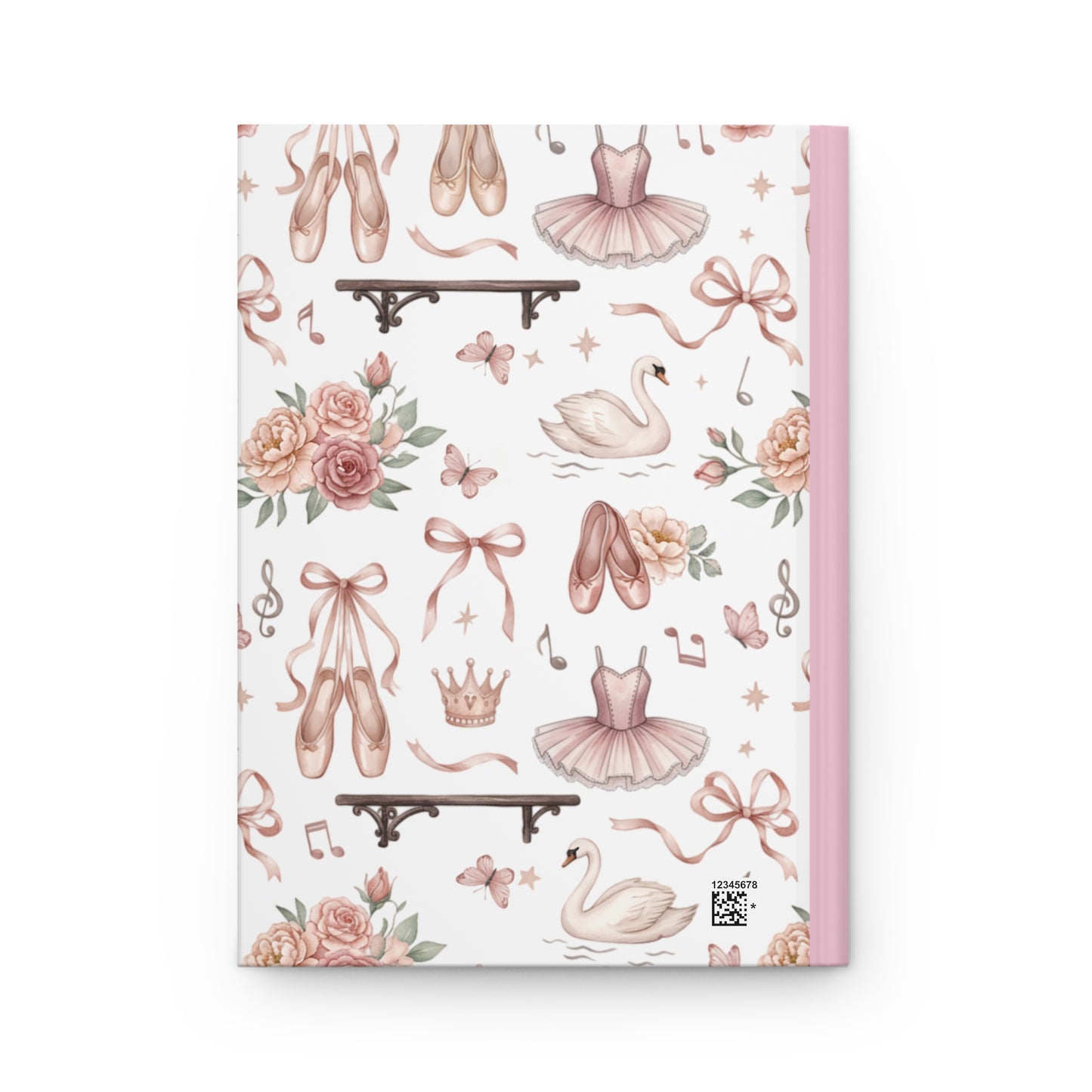 Ballet Dreams Hardcover Journal — Swan, Tutu & Pointe Shoe Notebook