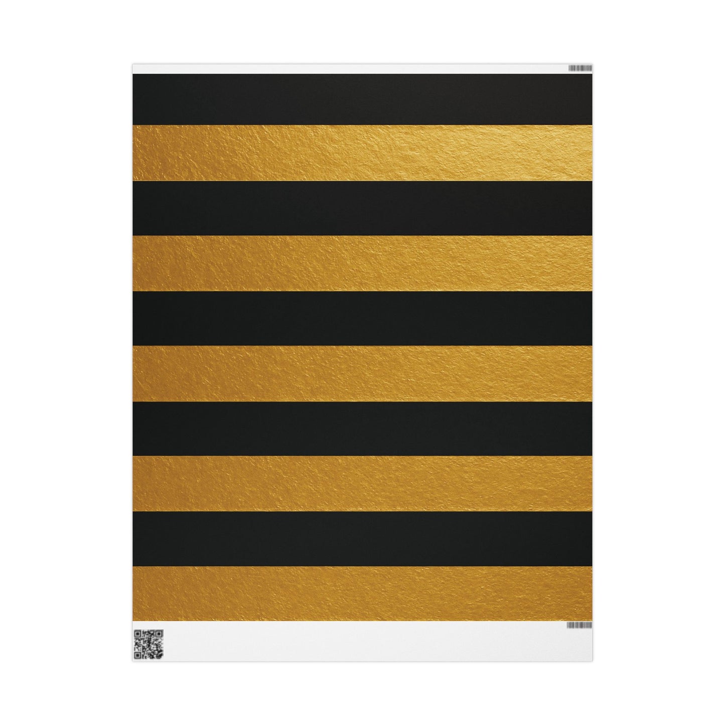 Chic Black & Gold Striped Wrapping Paper – Bold Luxury Gift Wrap