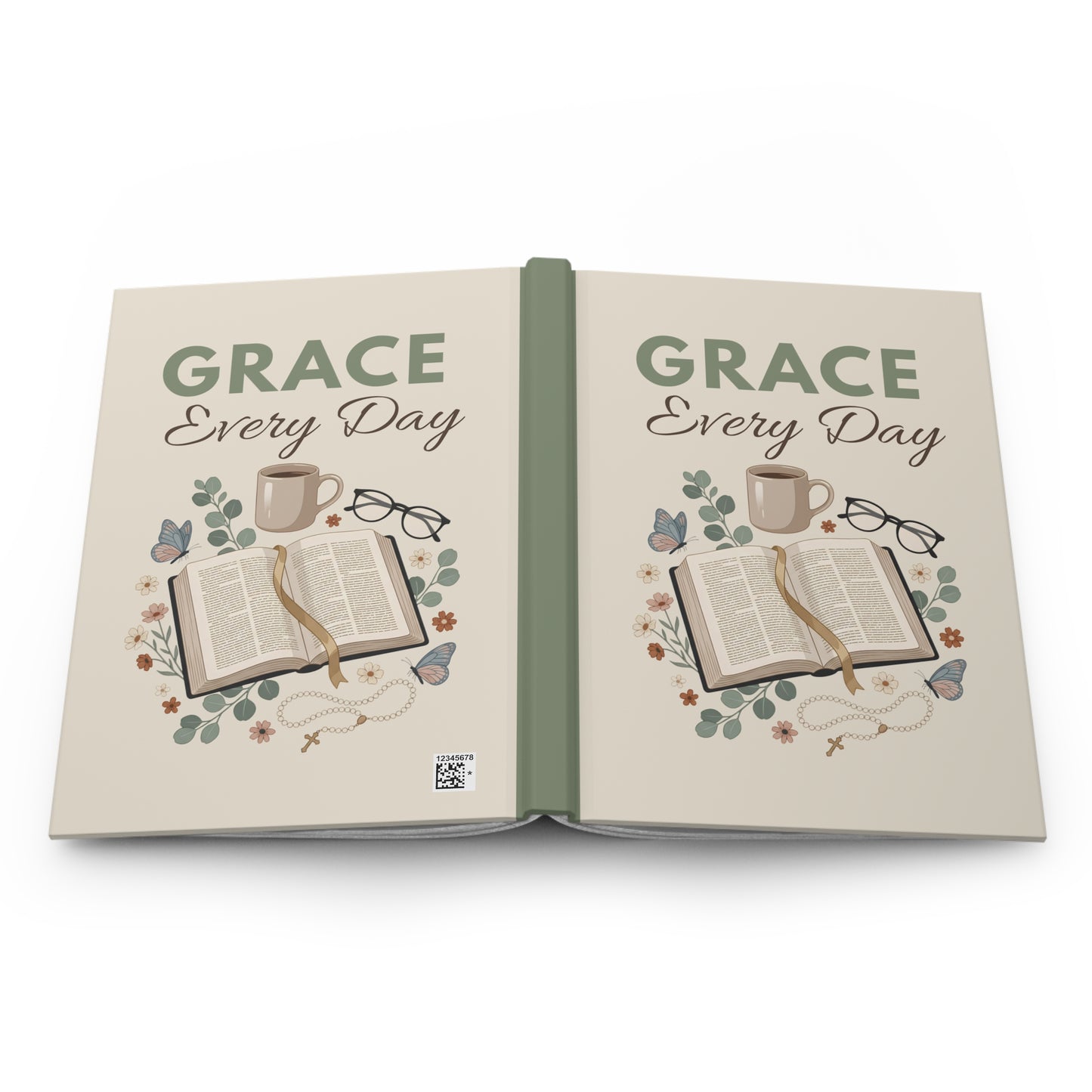 Grace Every Day Hardcover Journal — Faith Devotional Notebook for Prayer & Bible Study
