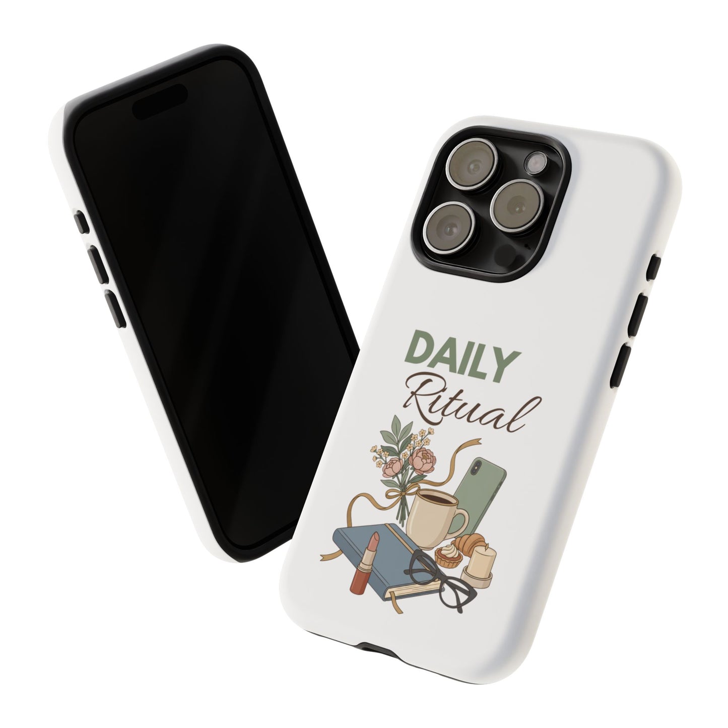 Daily Ritual Phone Case — Cozy Morning Coffee & Journal Design