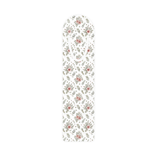 Floral Rose Metal Bookmark — Vintage Pink Botanical Page Marker