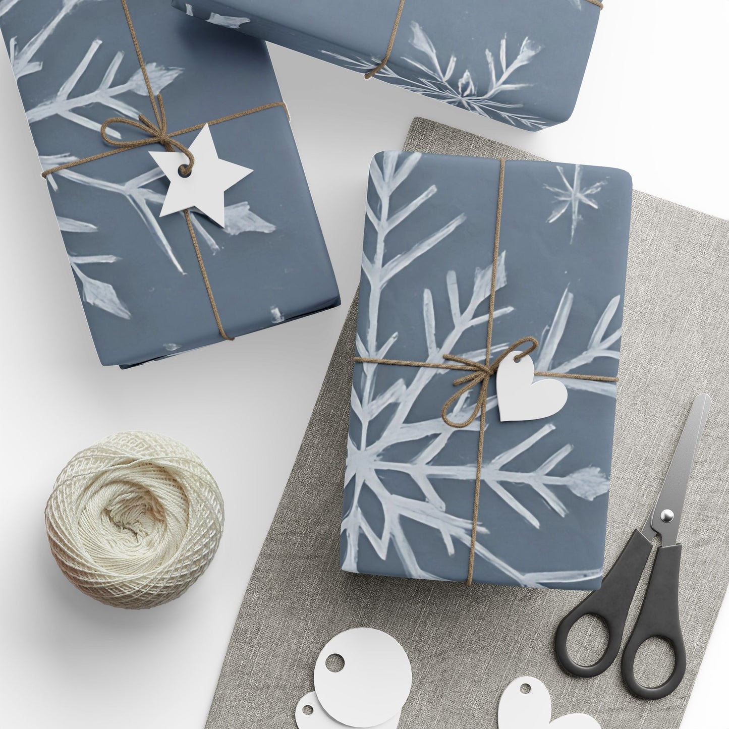 Elegant Snowflake Wrapping Paper – Winter Holiday Gift Wrap