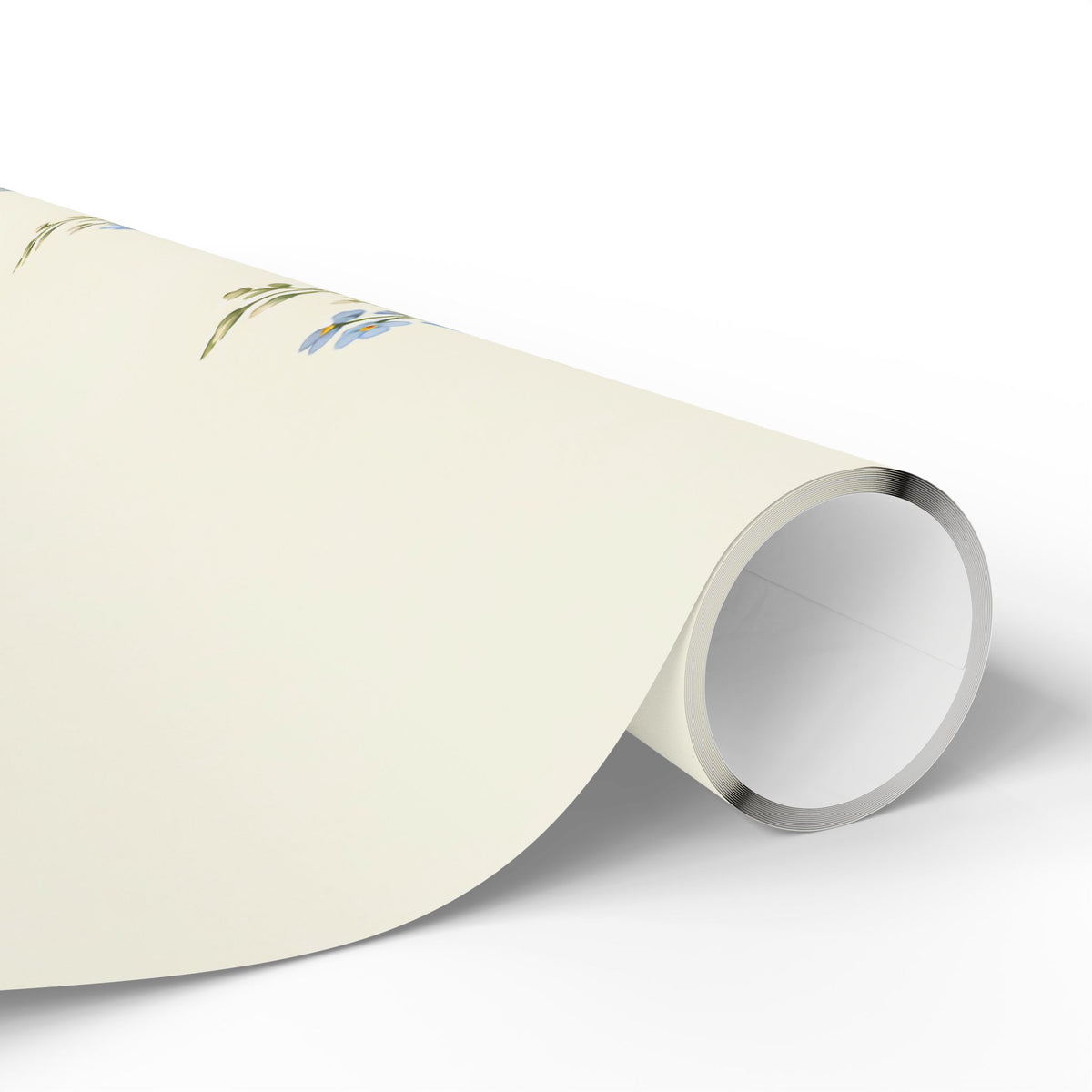 Floral Vintage Wrapping Paper Roll — Soft Cream Peony & Wildflower Gift Wrap