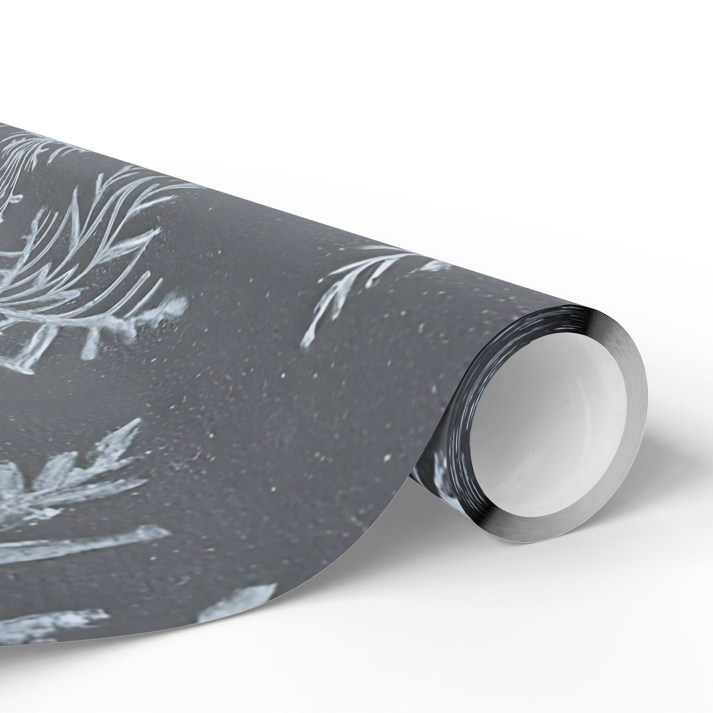 Gray Snowflake Wrapping Paper – Elegant Winter Holiday Gift Wrap