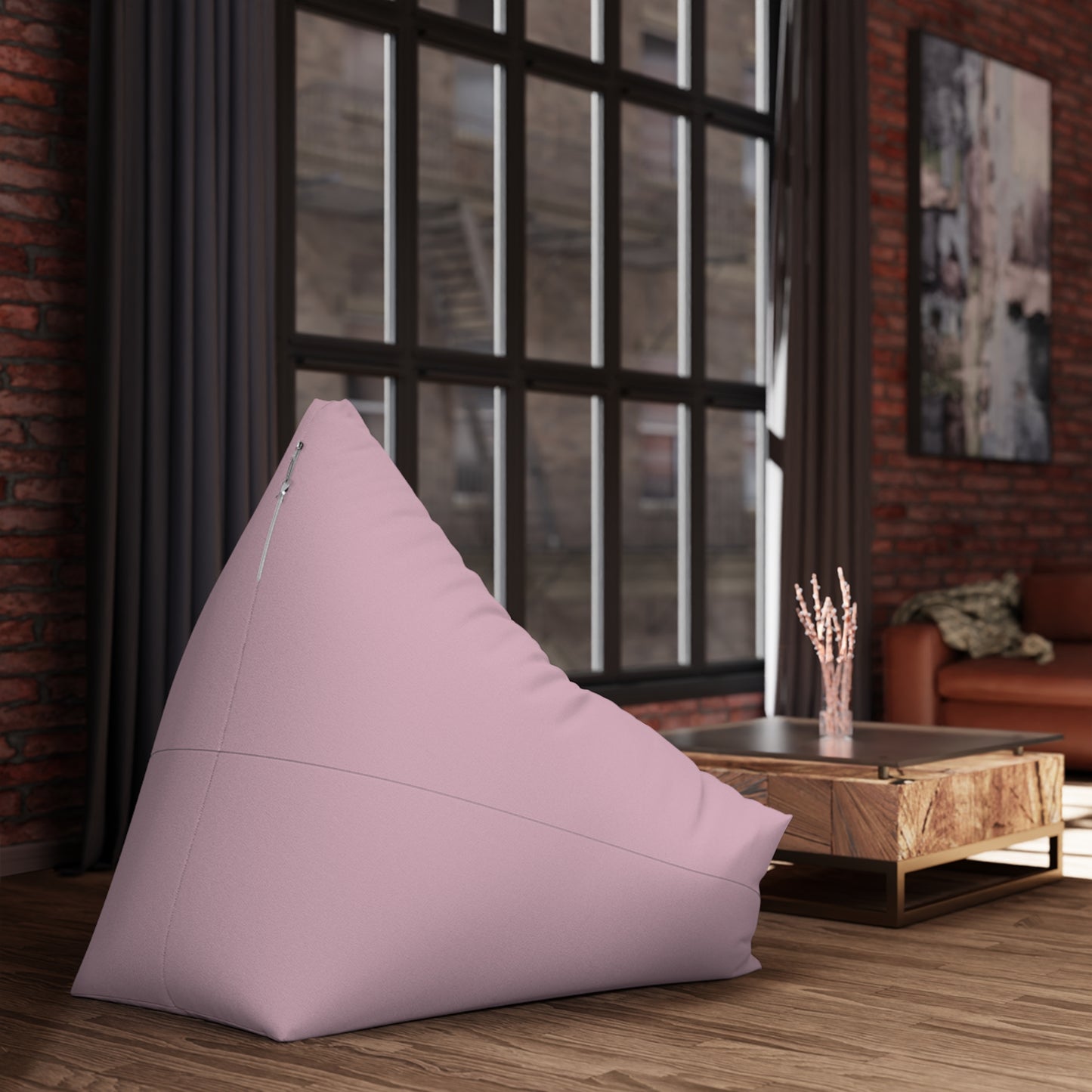 Personalized Pink Bean Bag Cover — Custom Name Script (e.g., “Sarah Jane”)