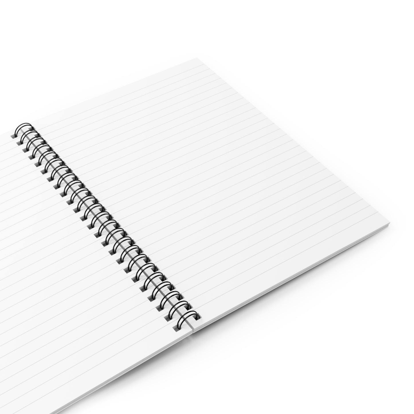 Spiral Notebook — Peach Brushstroke Ruled Journal