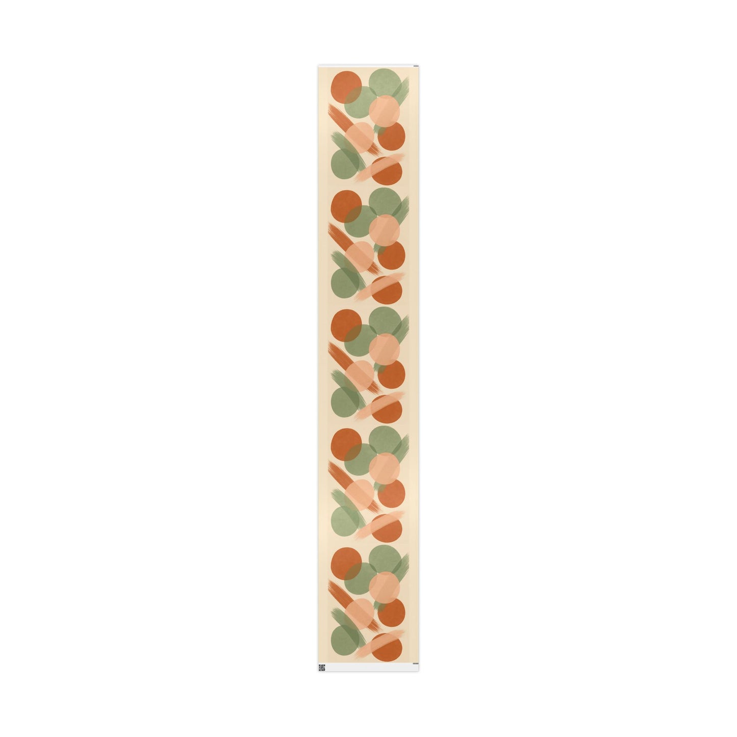 Modern Abstract Earth Tone Wrapping Paper – Terracotta, Sage & Peach Circles