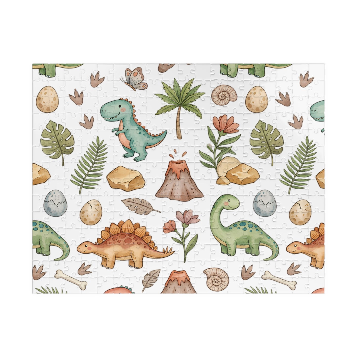 Kids’ Dino Pattern Jigsaw Puzzle – Cute Dinosaur Puzzle for Toddlers & Families (110–1014 pcs)