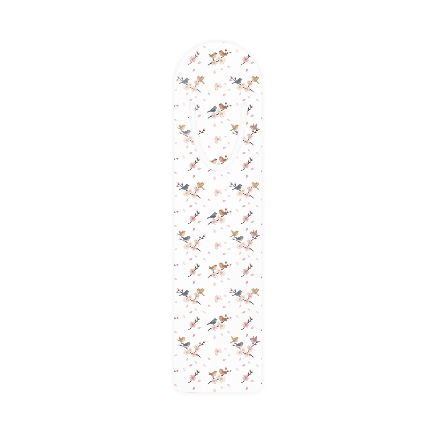 Floral Bird Metal Bookmark — Petite Spring Garden Reading Marker