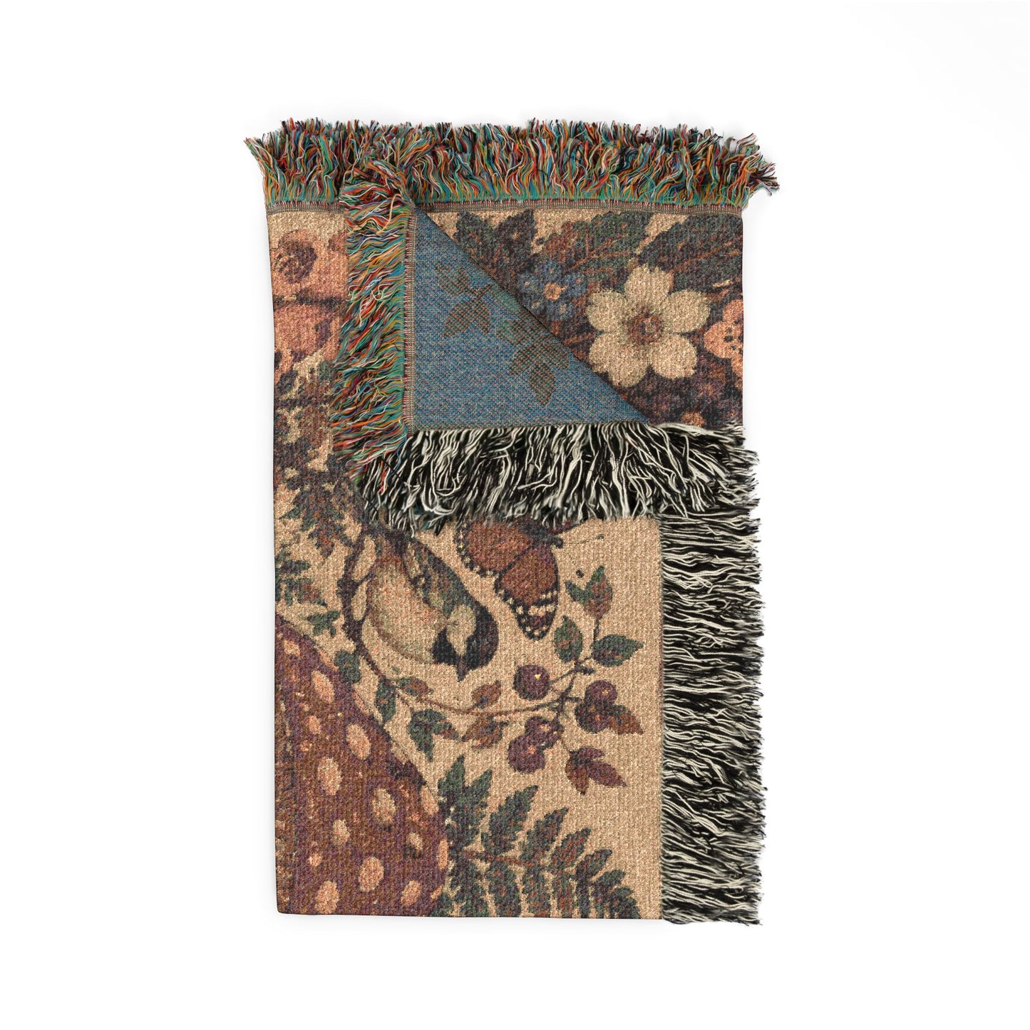 Mushroom Woodland Woven Blanket