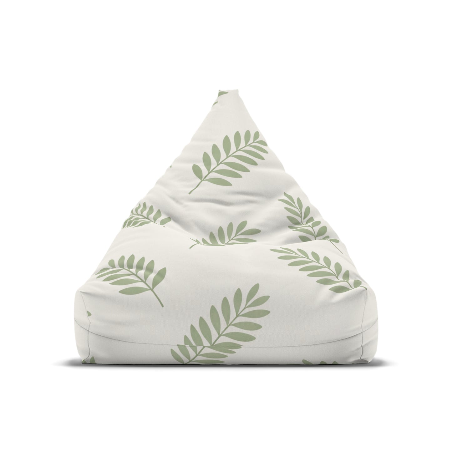 Leaf Pattern Bean Bag Cover — Green Botanical Nursery Decor