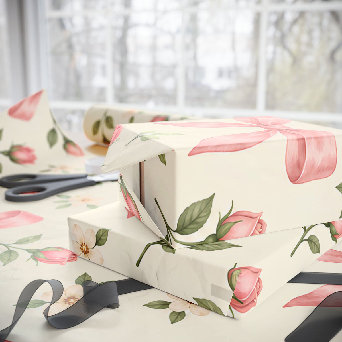 Vintage Floral Wrapping Paper