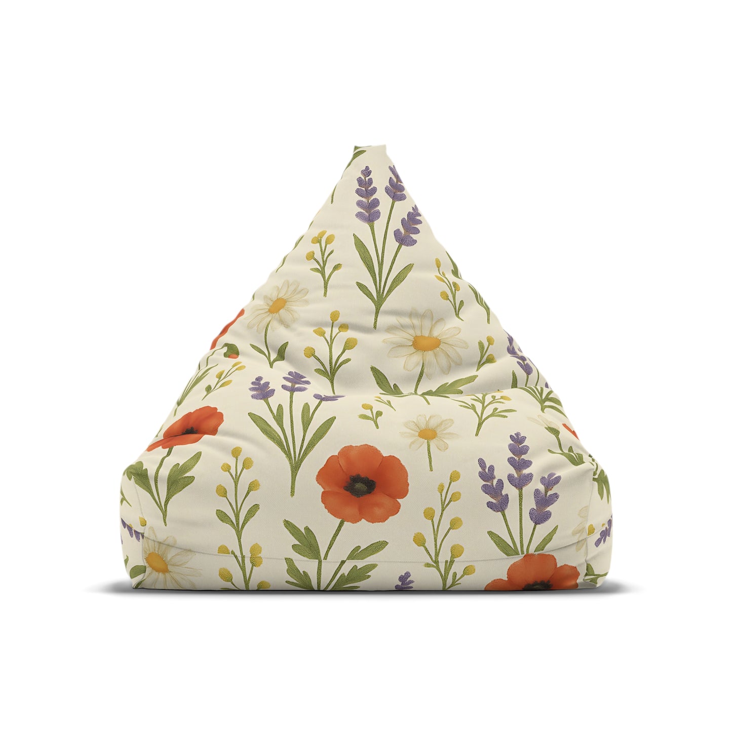 Floral Meadow Bean Bag Chair – Cottagecore Lounge Seating for Kids, Teens, and Cozy Corners