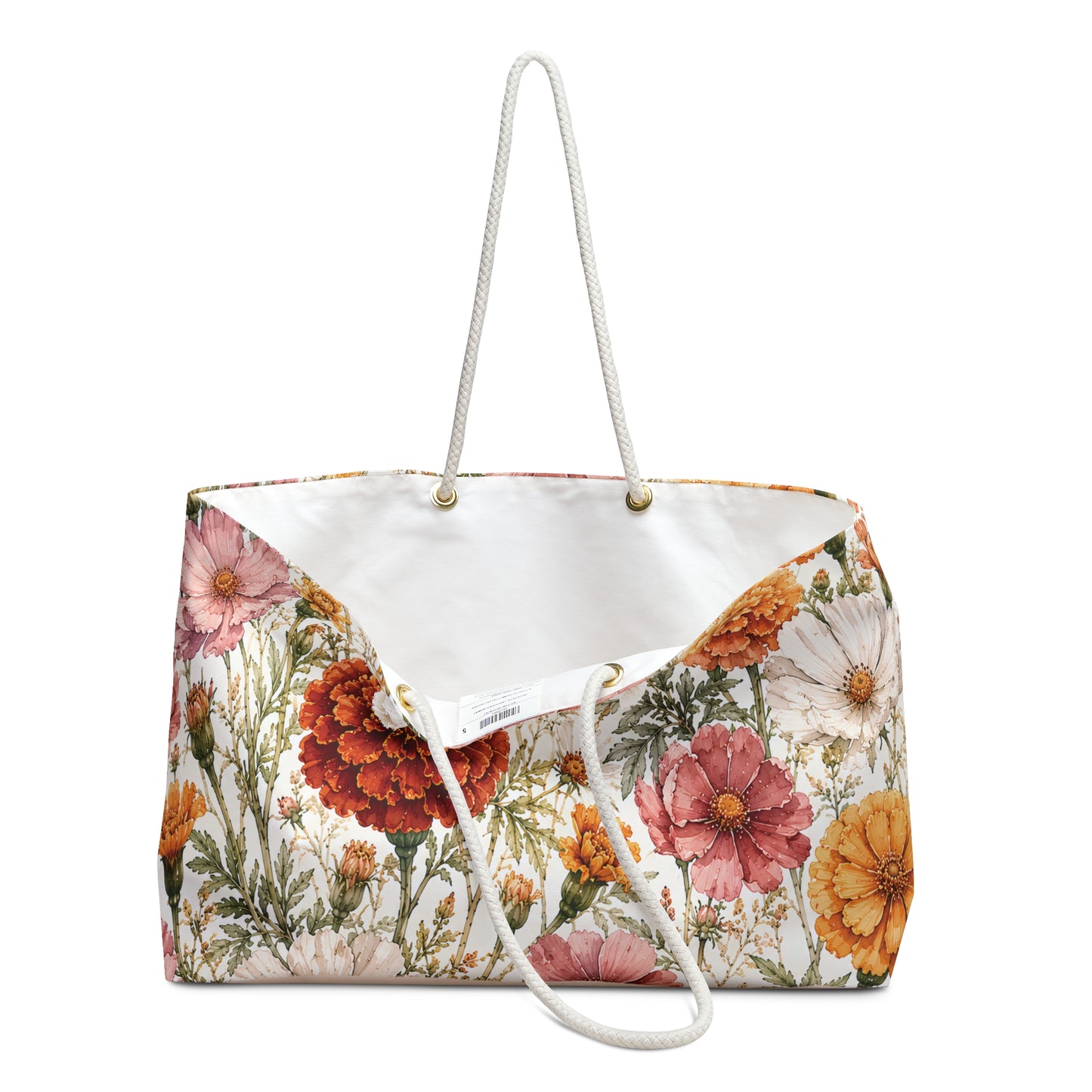 Floral Marigold Weekender Bag