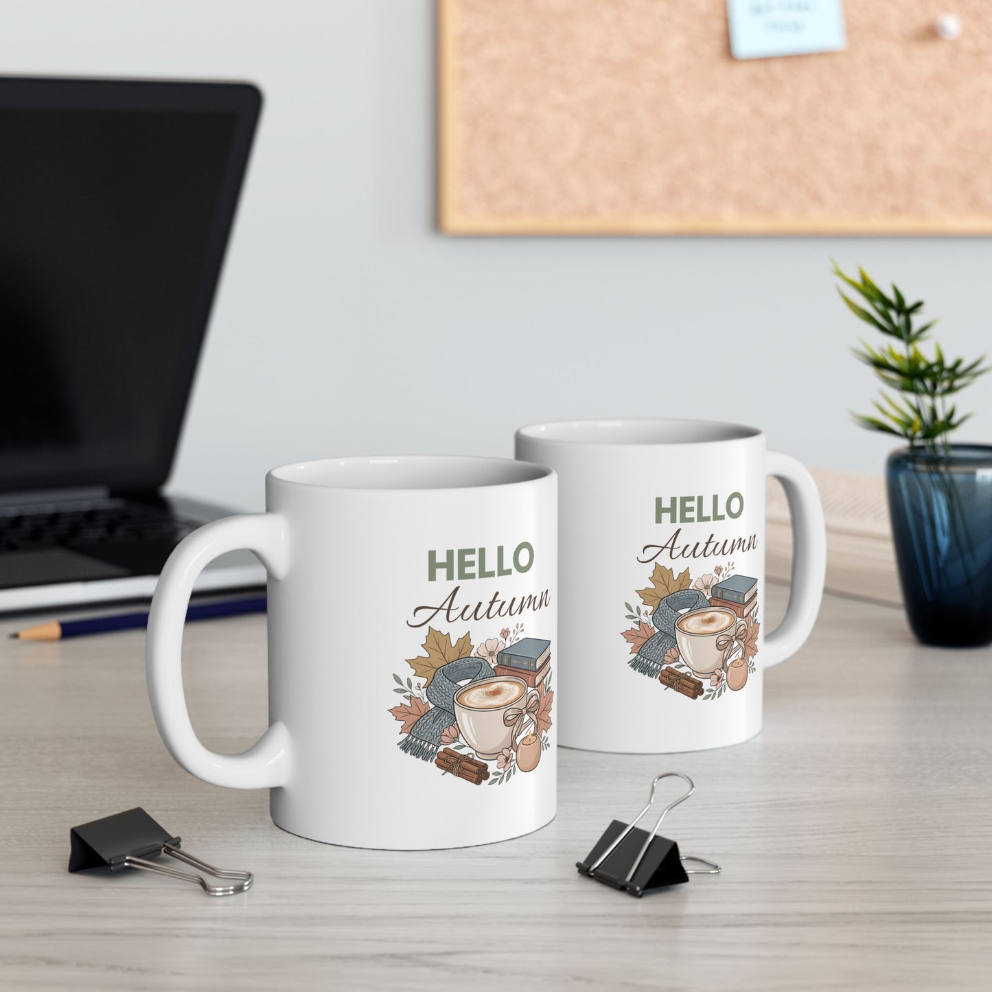 Autumn Home Sweet Home Ceramic Mug – Cozy Fall Housewarming Gift (11oz/15oz)