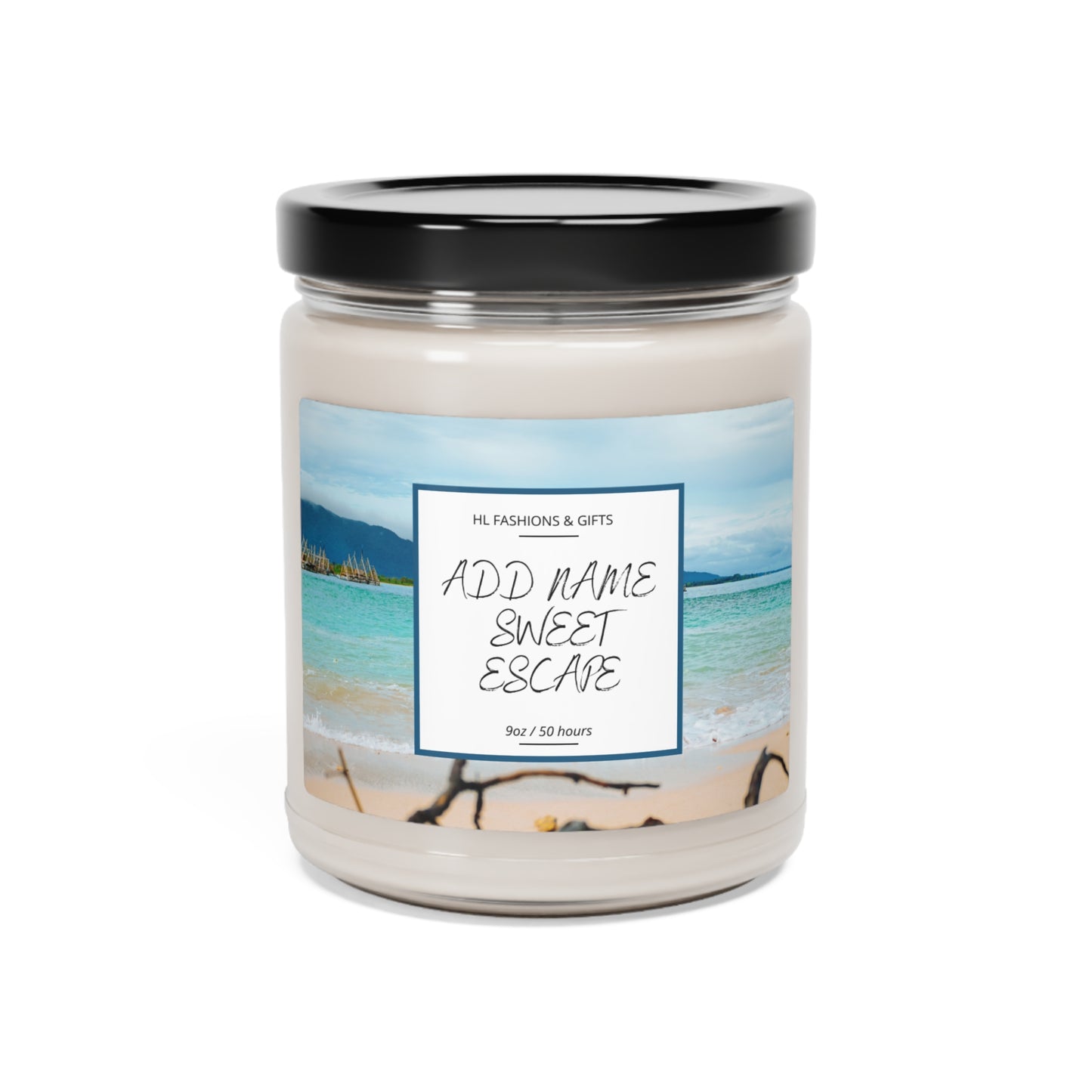 Custom Sweet Escape Soy Candle - Island