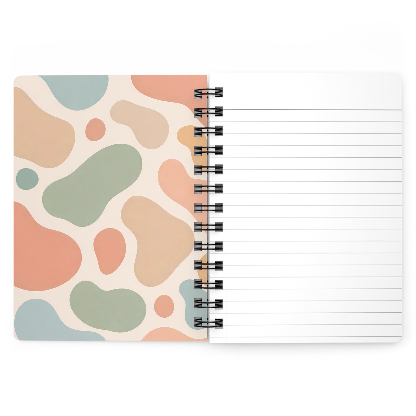 Abstract Pastel Pattern Spiral Journal