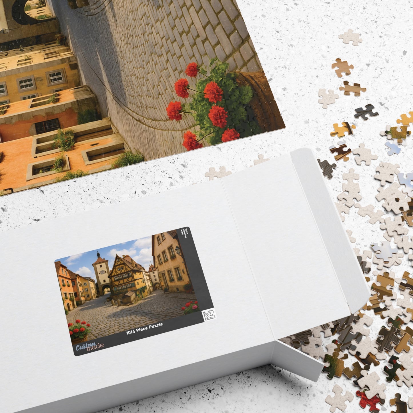 Medieval German Village Puzzle – Cobblestone Streets & Historic Architecture