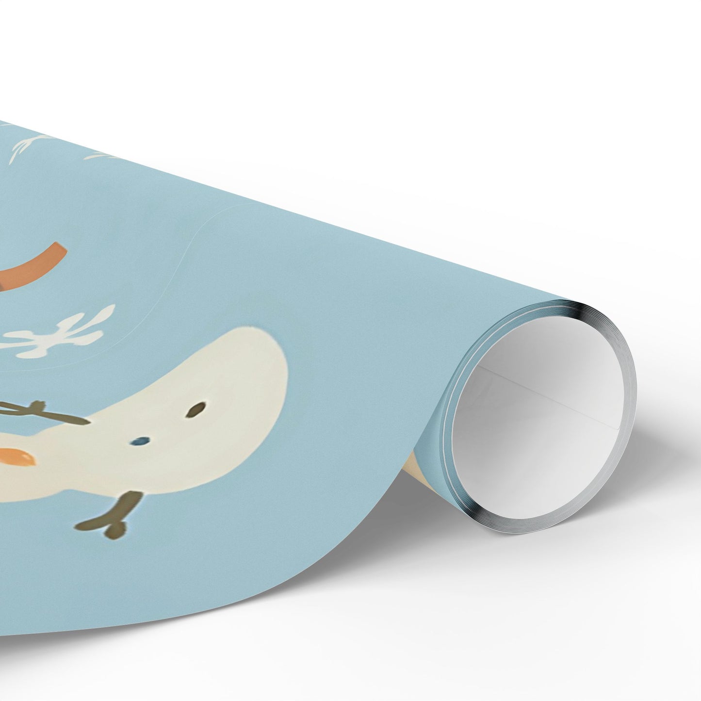 Whimsical Winter Village Wrapping Paper – Snowmen, Trees & Cozy Houses