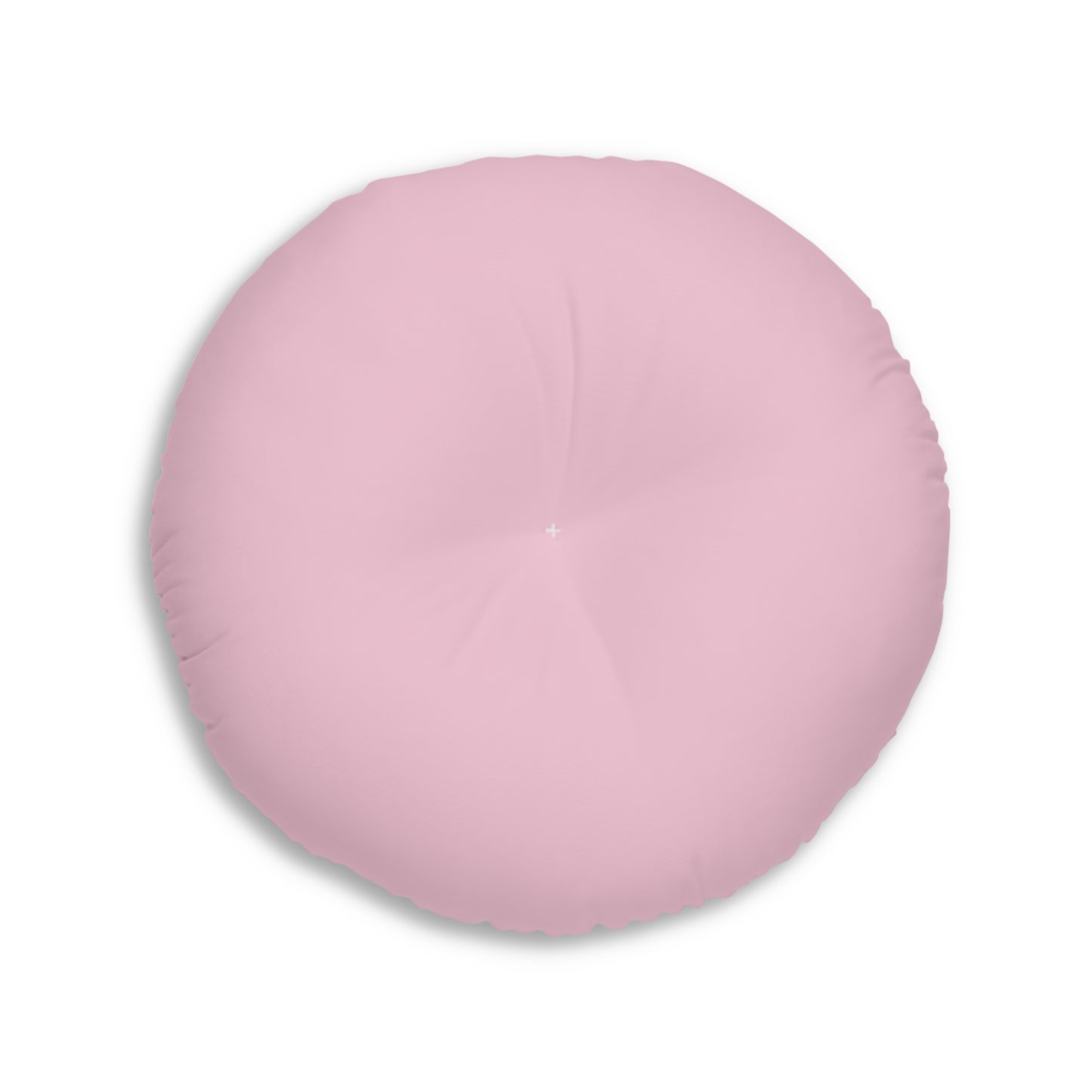Ballet Bow Tufted Round Floor Pillow – Pink Swan Dance Pattern