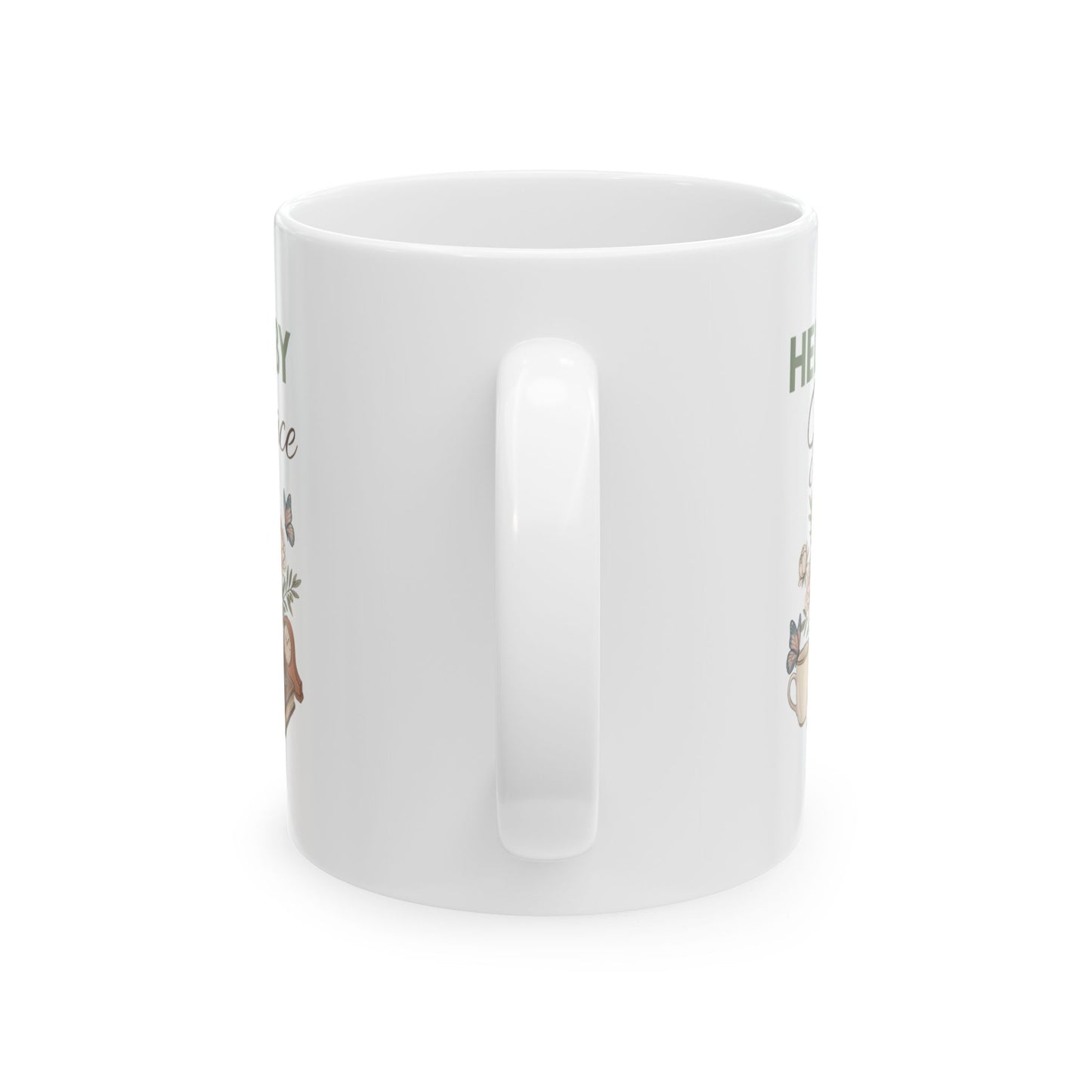 Held by Grace Ceramic Coffee Mug – Christian Inspirational Mug – Floral Bible Study Coffee Cup – Faith Gift for Women – 11oz & 15oz