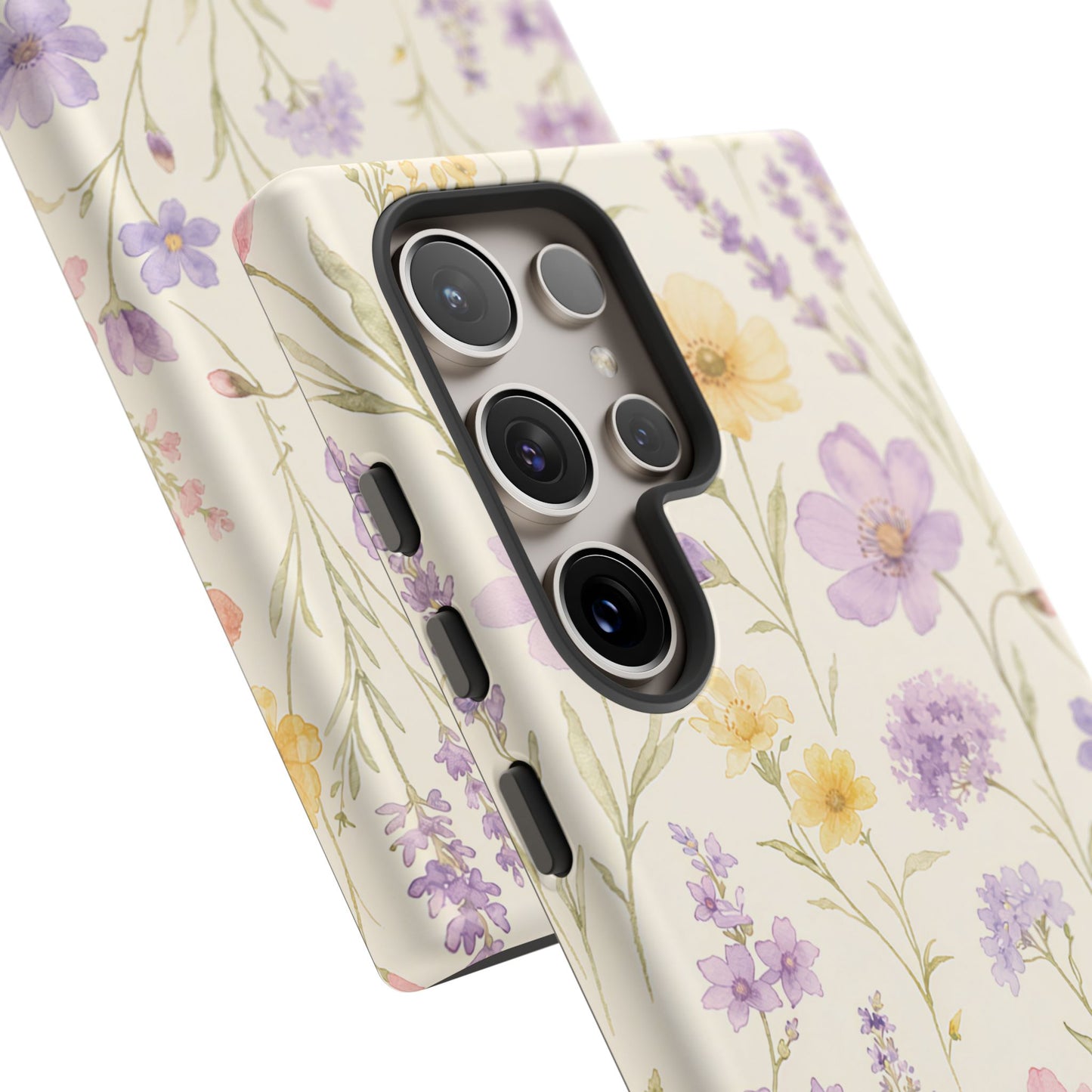 Floral Field Tough Case — Pastel Wildflower Protective Phone Cover