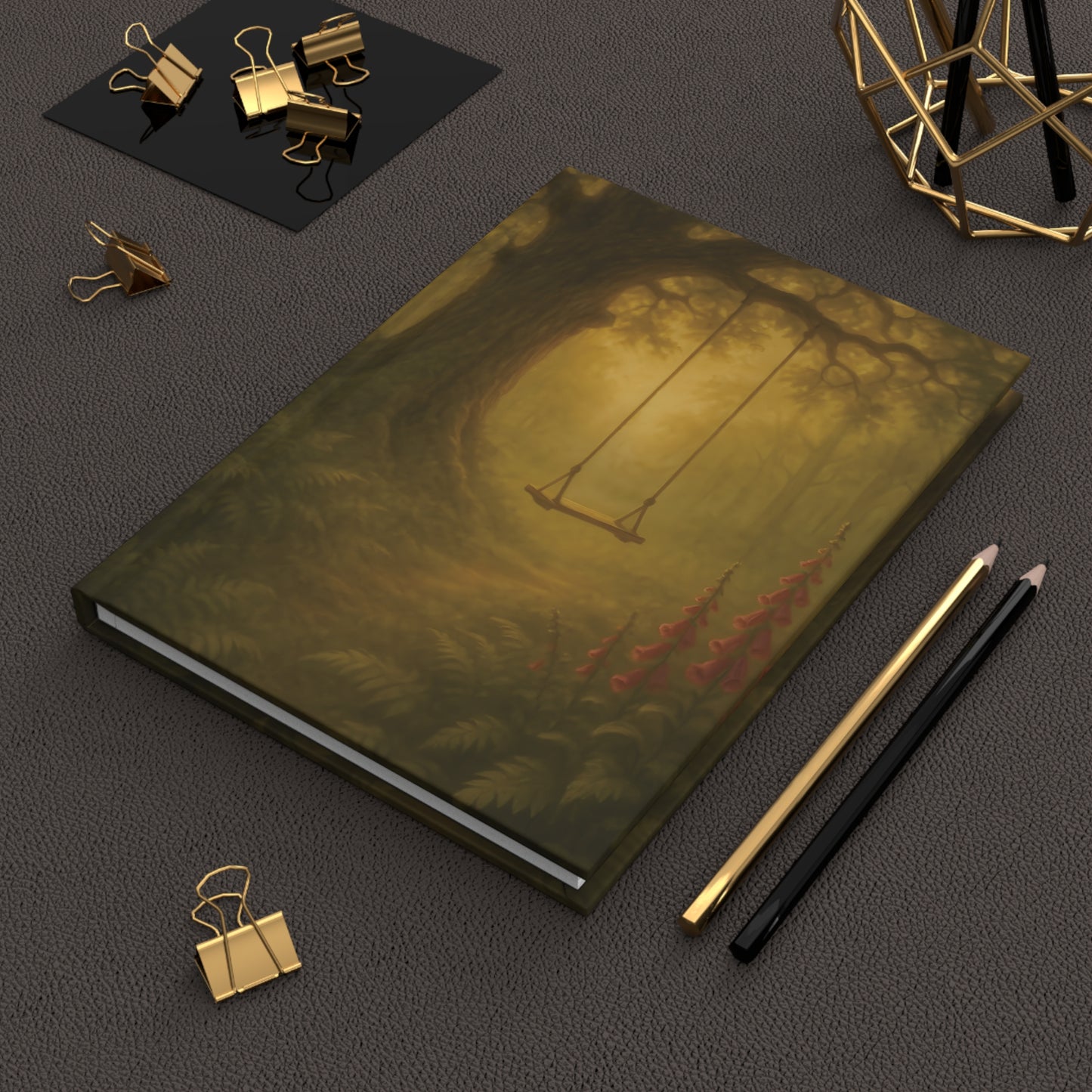 Whispering Woods Journal – Forest Swing Hardcover Notebook