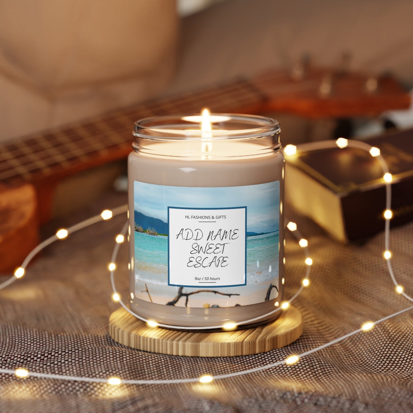 Custom Sweet Escape Soy Candle - Island