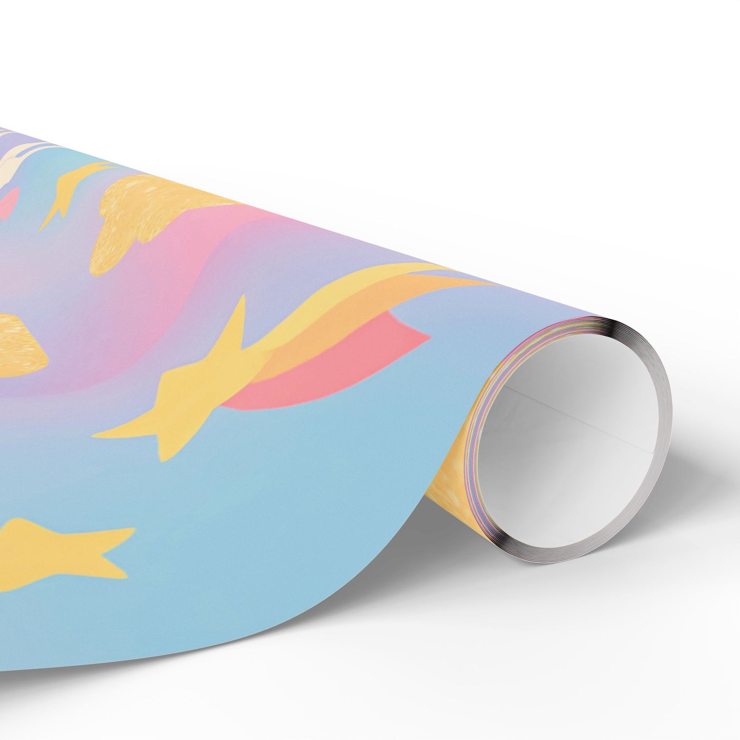 Magical Unicorn & Rainbow Wrapping Paper – Pink Pastel Fantasy Gift Wrap