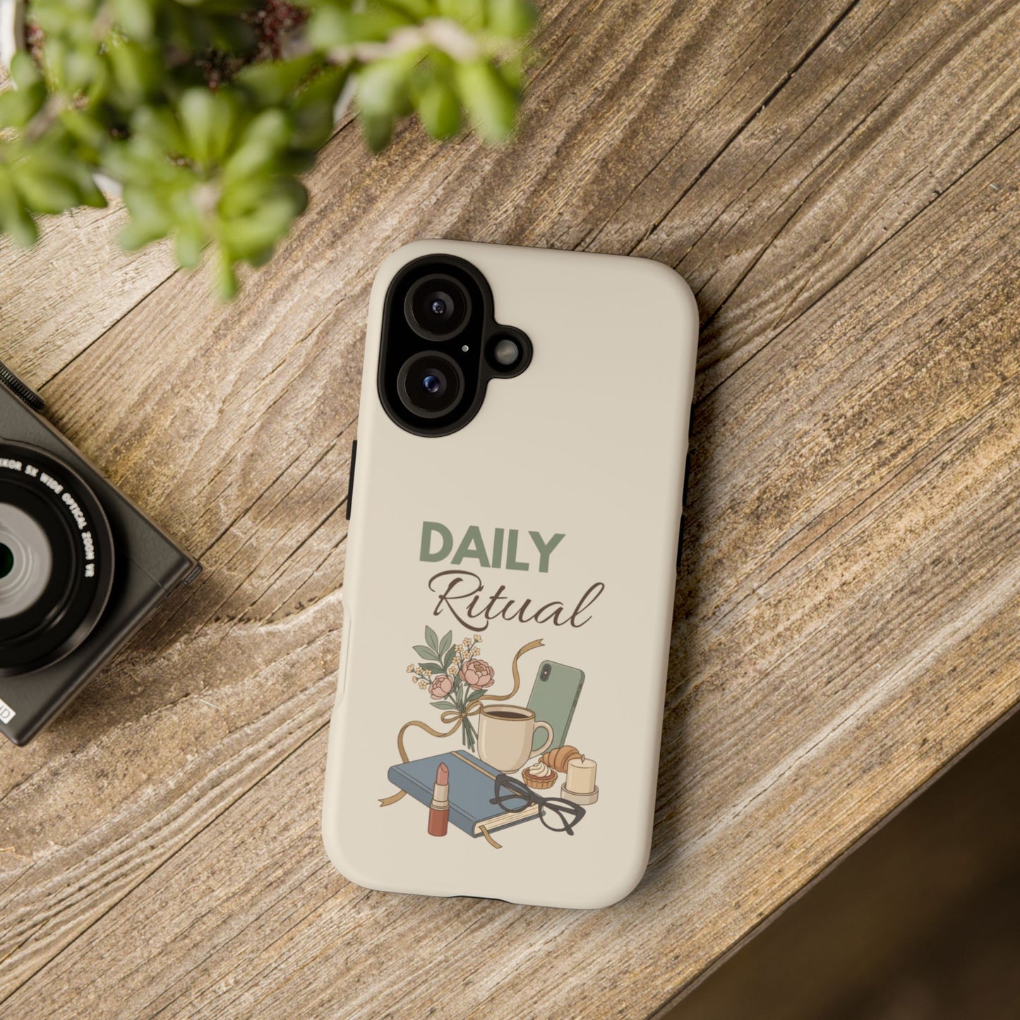 Daily Ritual Phone Case — Cozy Morning Coffee & Self-Care Design