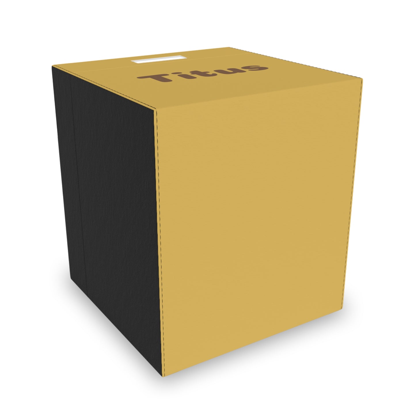 Personalized Felt Storage Box — Custom Name Toy & Nursery Organizer (Example: "Titus")
